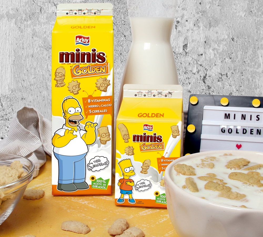 Minis Golden Simpsons Tetrabrick Cabecera